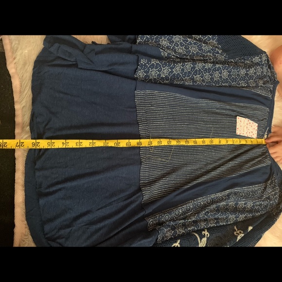 NWT free people embroidered boho scoopneck top - Picture 10 of 10